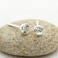 4mm White Topaz Stud Earrings in Sterling Silver