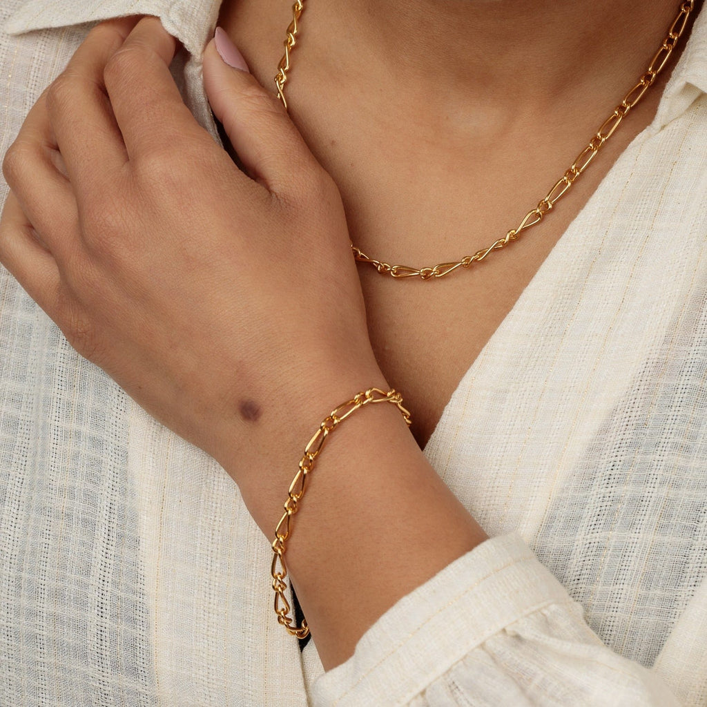 18ct Gold Plated Sterling Silver Charm Collector Bracelet