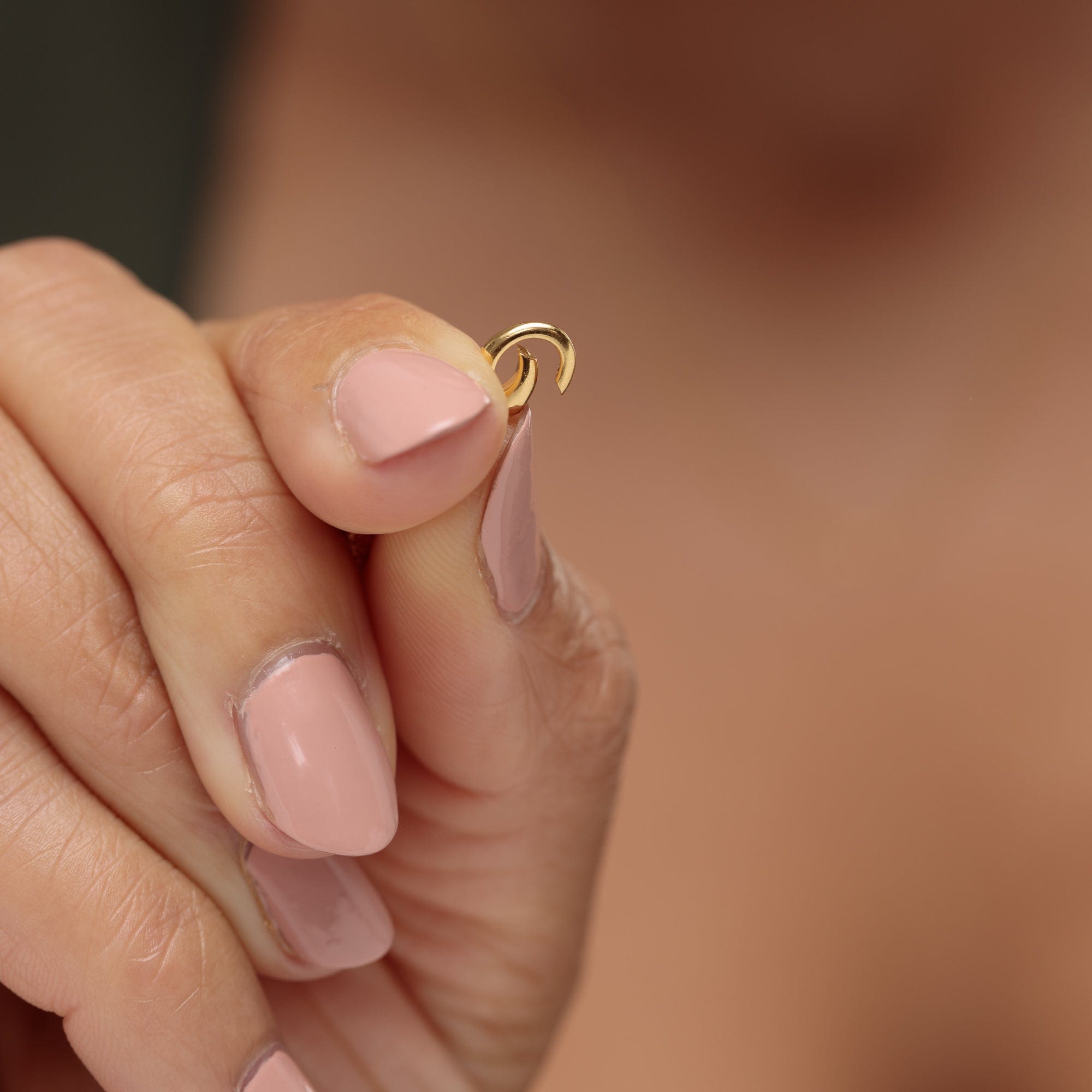 Sterling Silver Twisted Hoop Charm Bracelet with 18ct Gold Plating