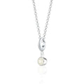 925 Sterling Silver Moonstone Necklace with 5mm Pendant