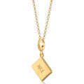 Sterling Silver Gold-Plated Biscuit Pendant Necklace